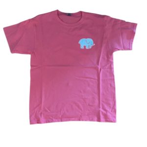 Girls Gotta Play Elephant Lacrosse short sleeve shirt coral front