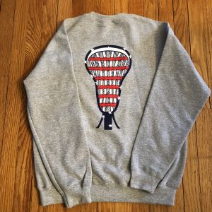 USA lacrosse crew sweatshirt back